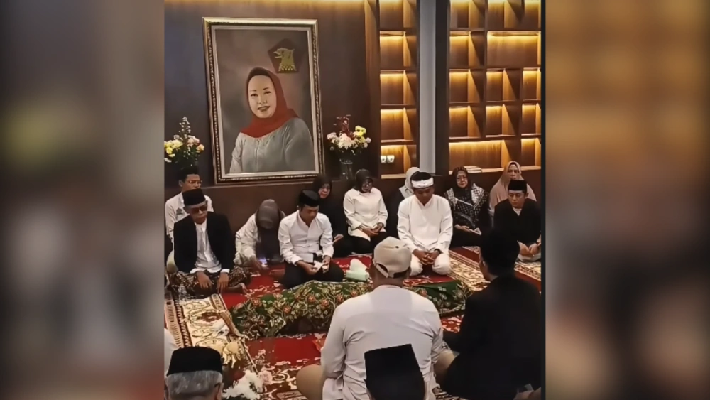 KDM takziah. [Tangkapan layar TikTok]